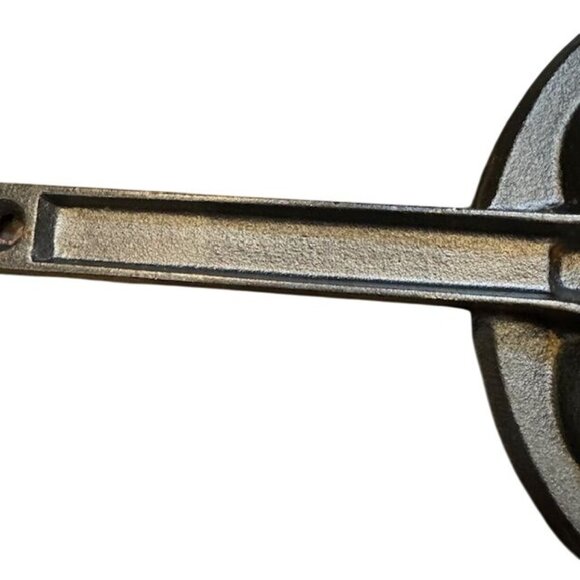 Vintage Cast Iron Aebleskiver Pan 7-Hole Danish Ebelskiver Maker With Handle For - Picture 7 of 8